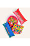 Ghuni Red - Pink Cotton Filled Throw Pillow 25X50 cm - 6