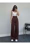 High-Waisted Pleated Palazzo Pants - 3