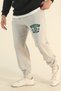 Men's Boston Printed Winter Cotton Jogger Sweatpants with Elasticated Cuffs - 2