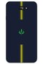 Samsung Galaxy J7 Prime Case Hd Pattern Printed Back Cover - Yellow Navy Blue