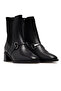 Women's genuine leather heeled boots 25k 2540008k z black - 5