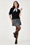 Wool Blend Regular Fit Scarf Collar Short Sleeve Knitwear Sweater Sweater 4617023 - 3