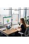 Dual Arm Monitor Stand for 14-32 Inch Flat Curved Screens Adjustable Height Tilt Lcd Led Tv - 7