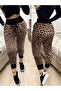 Women's High Waist Lace-Up Patterned Two Thread Pants