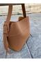 Suede Belt Detail Hand and Shoulder Bag - 6