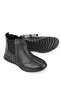 , Women's Genuine Leather Comfort Boots 15355Z1458 Black - 4
