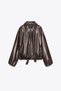 Suni Deri Bomber Ceket - 5