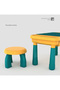 Children's activity table and chair set, 63 pieces, with storage space. - 3