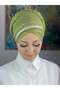 Striped Detail Bonnet Shawl - 3