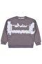 Banosome Printed 6-9 Years Old Sweatshirt - Gray 7-8 Years Old