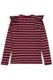 Thin Striped 10-13 Years Old Sweatshirt - Burgundy 13-14 Years Old - 2