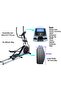 Magnetic Elliptical Trainer EM-1546, Space Walker Stepper, Belt Drive, 178cm Height - 2
