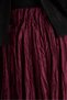 Women's Burgundy Suede Long Elastic Waist Skirt 30104 - 3