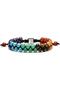 7 Chakra Natural Stone Bracelet Adjustable Braided Design Yoga Energy Balancing Meditation Stones