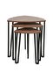 Asgard Set of 3 Nesting Tables – Walnut & Black Modern Space-Saving Side Tables - 3
