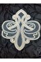 French Lace Venus Model Linen Gardenia Luxury Long Runner - 3