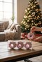 Christmas Pine Tree Ornament Pink Color Donut Christmas Ornament 8 cm 3 Pieces Glitter Ornament Happy2025119 - 6