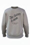 Streetwear the Future Is Now Lettering Printed Regular Fit 3 Thread Ş Fleece-Lined 100% Cotton Sweatshirt