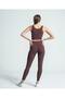 Wide Belt Ribbed Knit Corded Fabric Leggings - 5