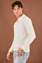 Zippered Polo Collar Sweater - 3