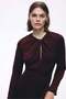 Twist-detail dress