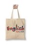 English Teacher Teacher's Day White Cloth Bag Long Handle Gift for Teacher