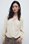 Lace-detail blouse