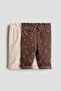 2-pack paper bag trousers