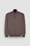 Men's Knitted Wool Zipped Sweater - 3