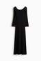 Ribbed off-the-shoulder dress
