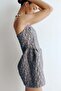 Jacquard-weave bandeau dress - 3