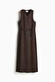 Belted button-front dress