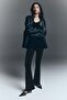 Flared rib-knit trousers - 2