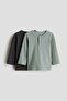 2-pack ribbed jersey tops