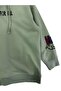 Girl's Sweatshirt Sırt Printed Mint Green - 3