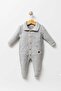 Knitwear Knitted Winter Baby Romper, with Pockets, Polo Neck, Thick Knit Boys Buttoned Jumpsuit - 2