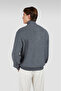 Men's Knitted Wool Zipped Sweater - 2