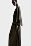 Satin cape dress - 3