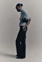 Bootcut leather trousers - 3