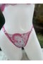 Pink Patterned Transparent Underwear Set - 4