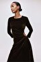 Draped cut-out dress