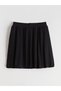 Lcw Kids Black Elastic Waist Girls' Balloon Skirt - 2