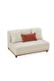 Kumo Sectional Corner Sofa - Beige/Cherry Fabric, Solid Wood, 2-Year Warranty, 427x263x73cm - 3