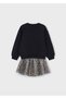 Black Girls' Sweatshirt and Tulle Skirt Set 4936 - 2