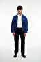 Zippered Denim Jacket Jeans Coat Streetwear Washed Transitional - 4