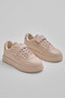 Children's Unisex Beige Faylon Light Sole Lace-Up Casual Sports Shoes - 3