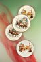 Retro Merry X'Mas 4-Piece Porcelain Cake Plate - 2