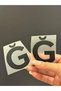 2 Pieces Iron-On Letter Transfer Printing Arma 5X5 cm Black