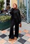 Pocket Detailed Knitwear Suit Black