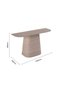 Baela Ceramic Top Console Table - Beige/Stone, 140x40x80cm, 2-Year Warranty, Living Room Furniture - 8